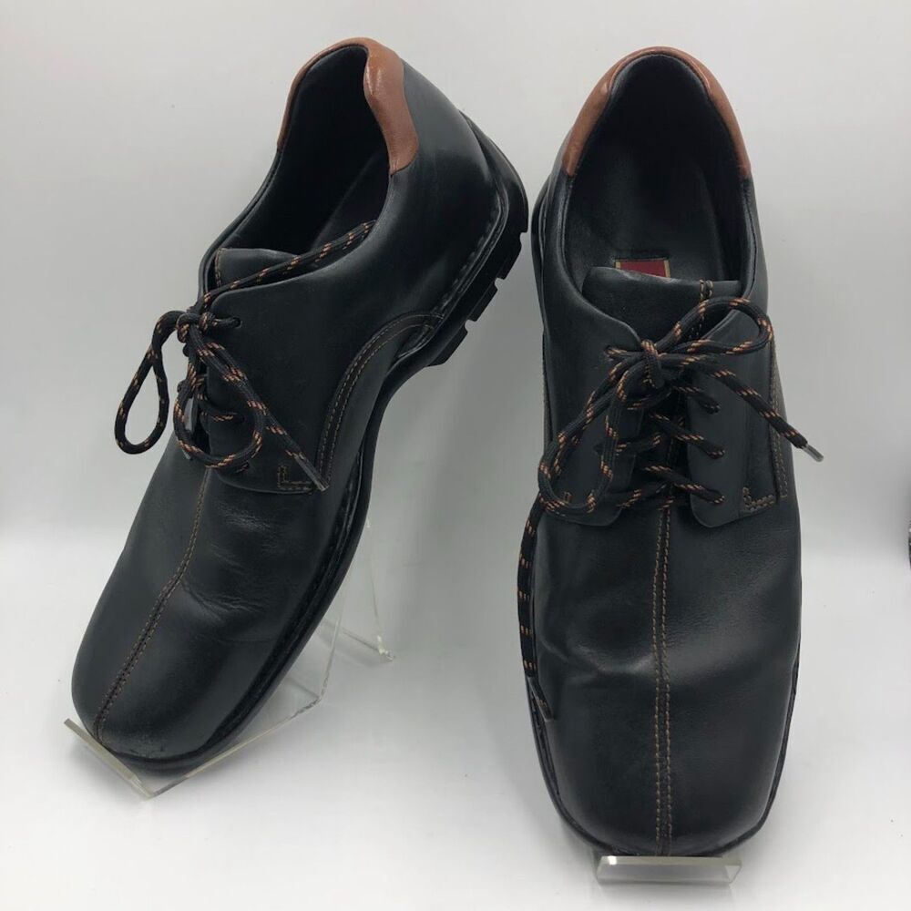 Cole Haan Men's Black Square Toe Lace Up Business Casual Comfort Size 9.5M - Picture 9 of 14